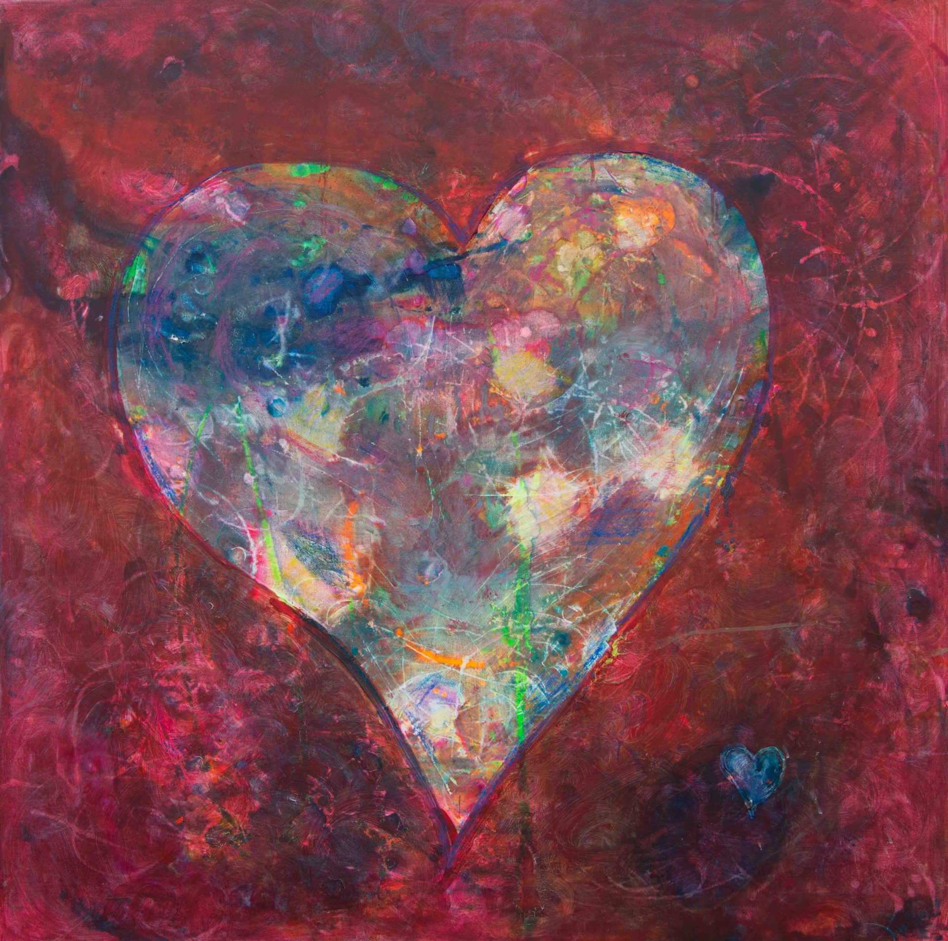 Valentine heart art UK artist