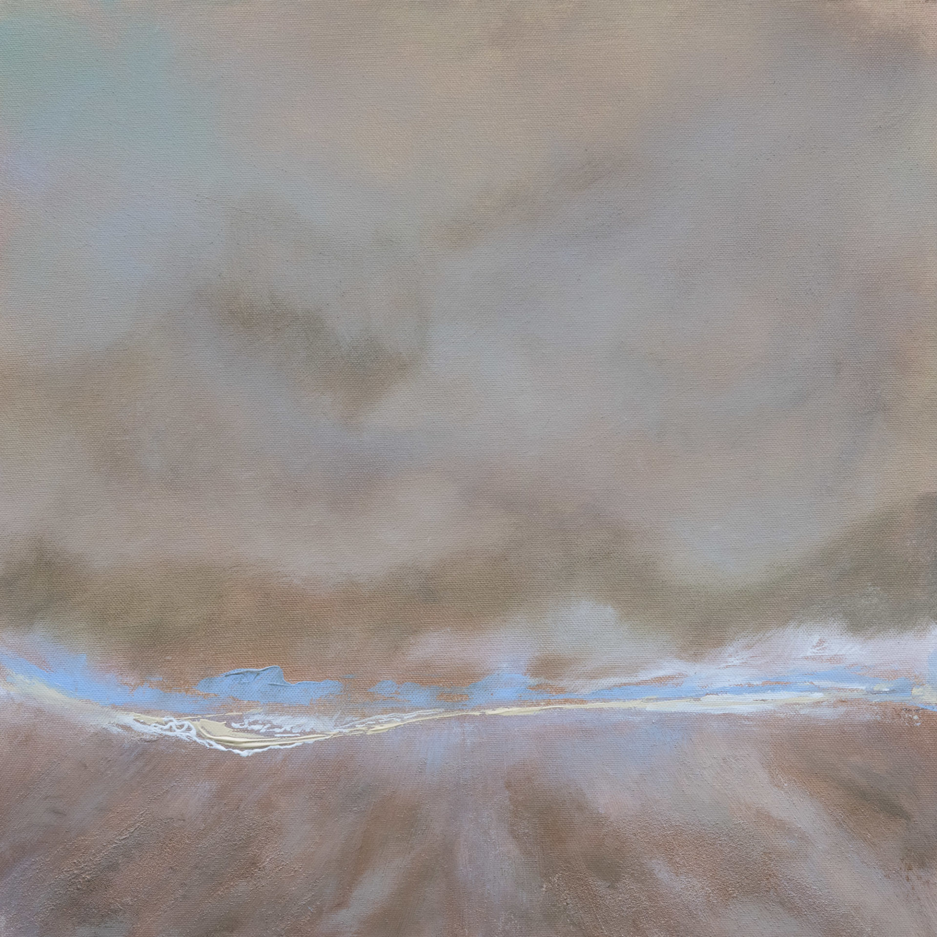 moody seascape browns and blues contemporary artist UK