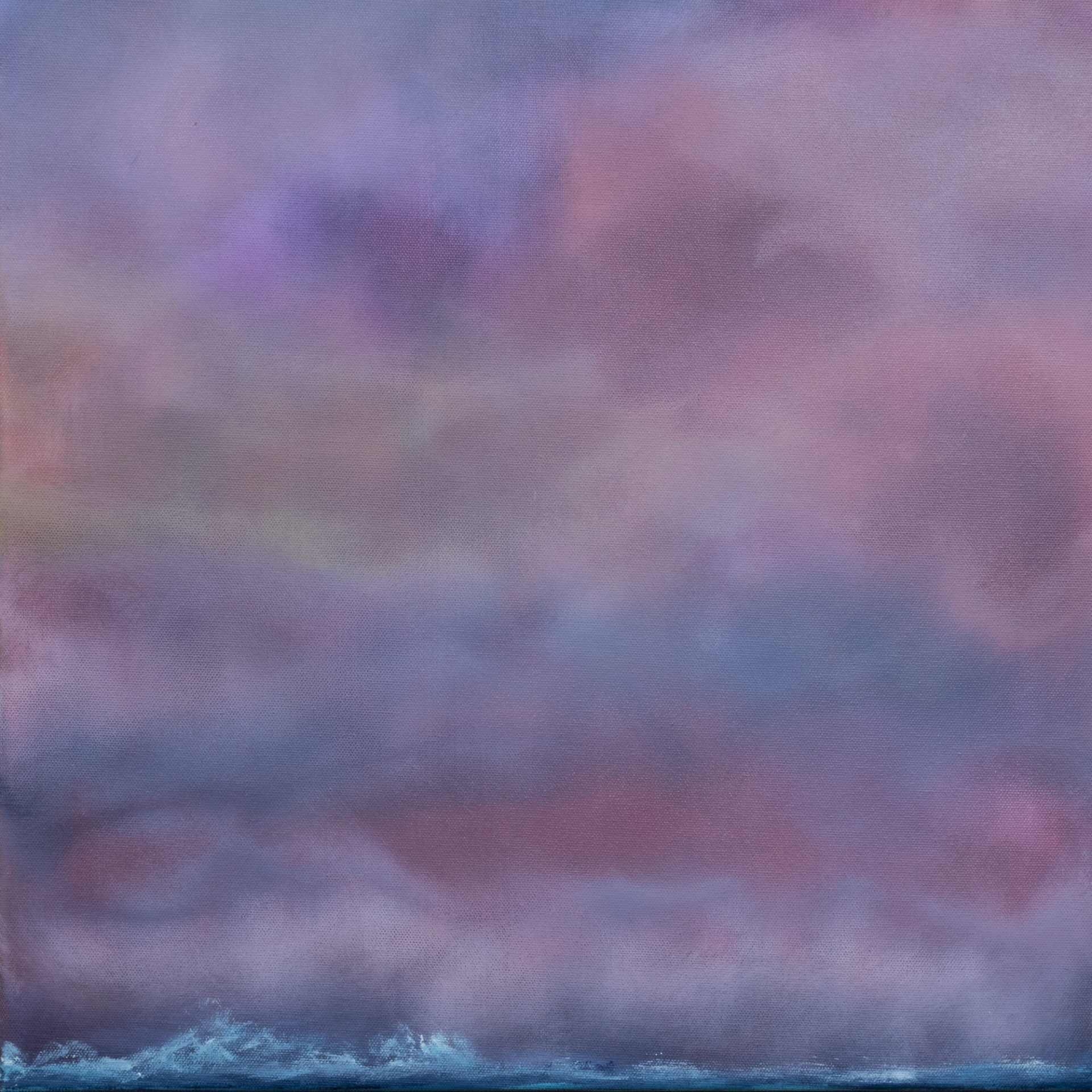 seascape ocean beach oriingal paiting with purple sunset for sale by artist uk contemporary art modern twist