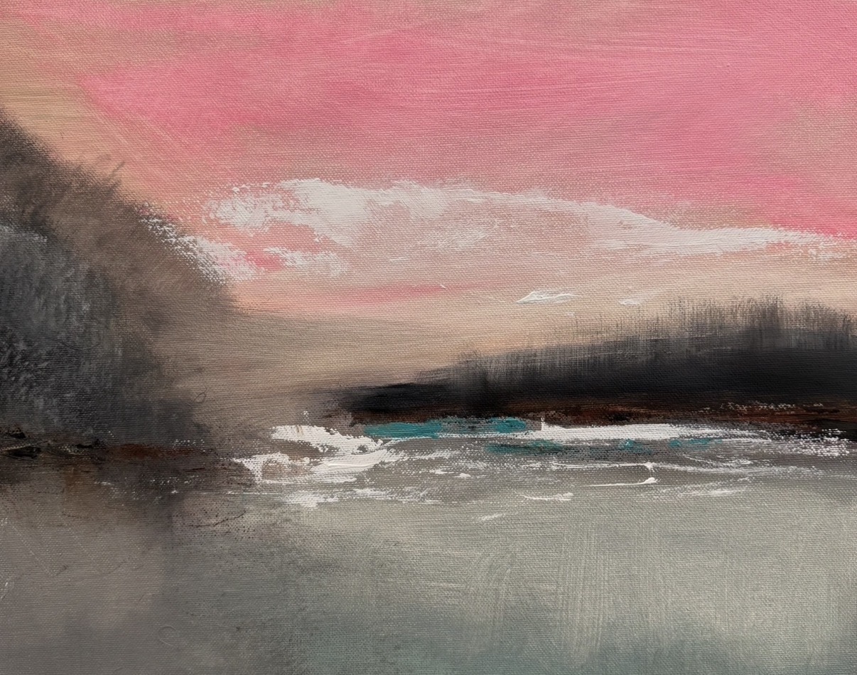 abstract landscape pink sky sunset for sale uk