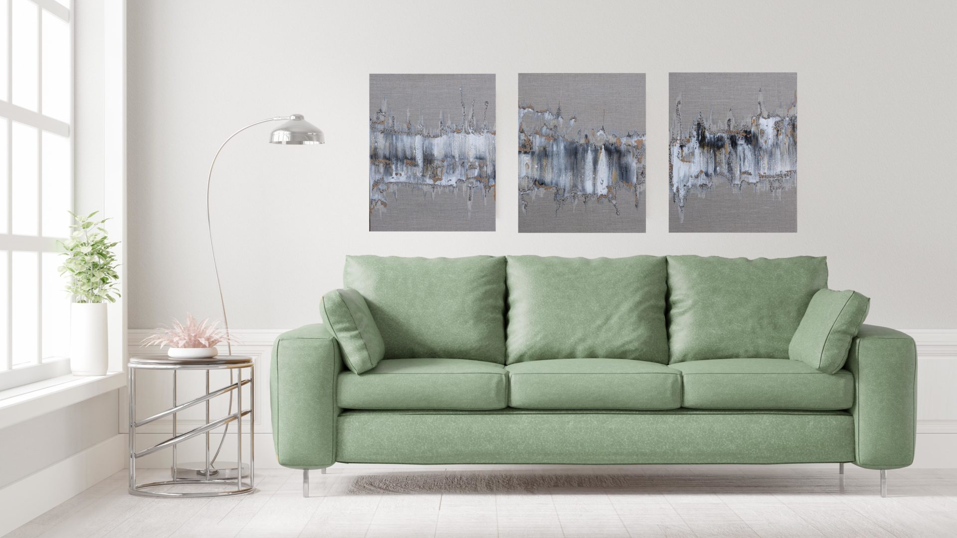 abstract landscape original art on beige italian canvas greys creams and blacks for sale