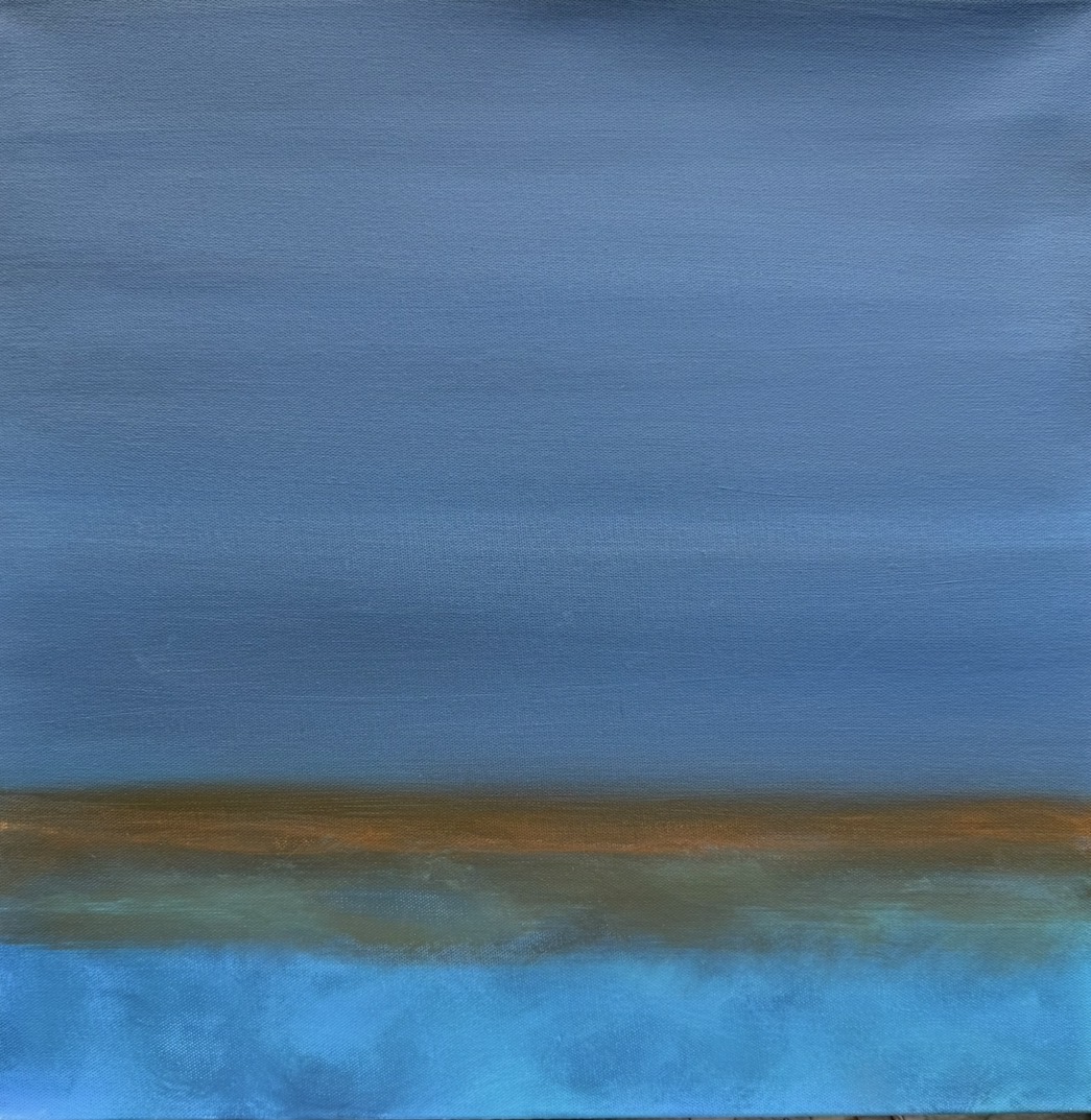 original painting on canvasa for sale conteporary modern painting of the sea abstract bright sunrise UK artist