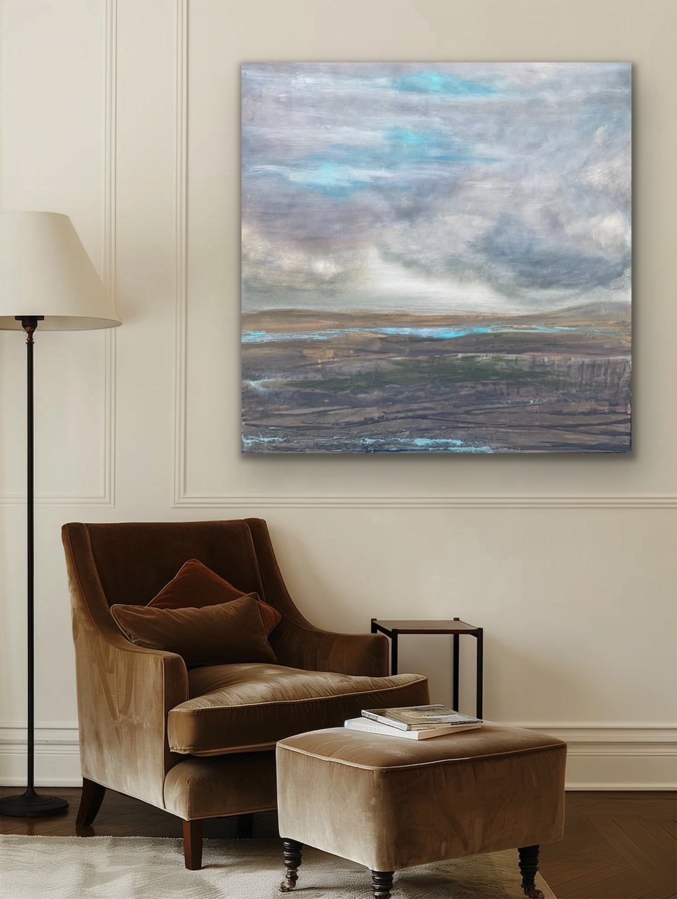 very large original canvas contemporary art by UK artist for sale