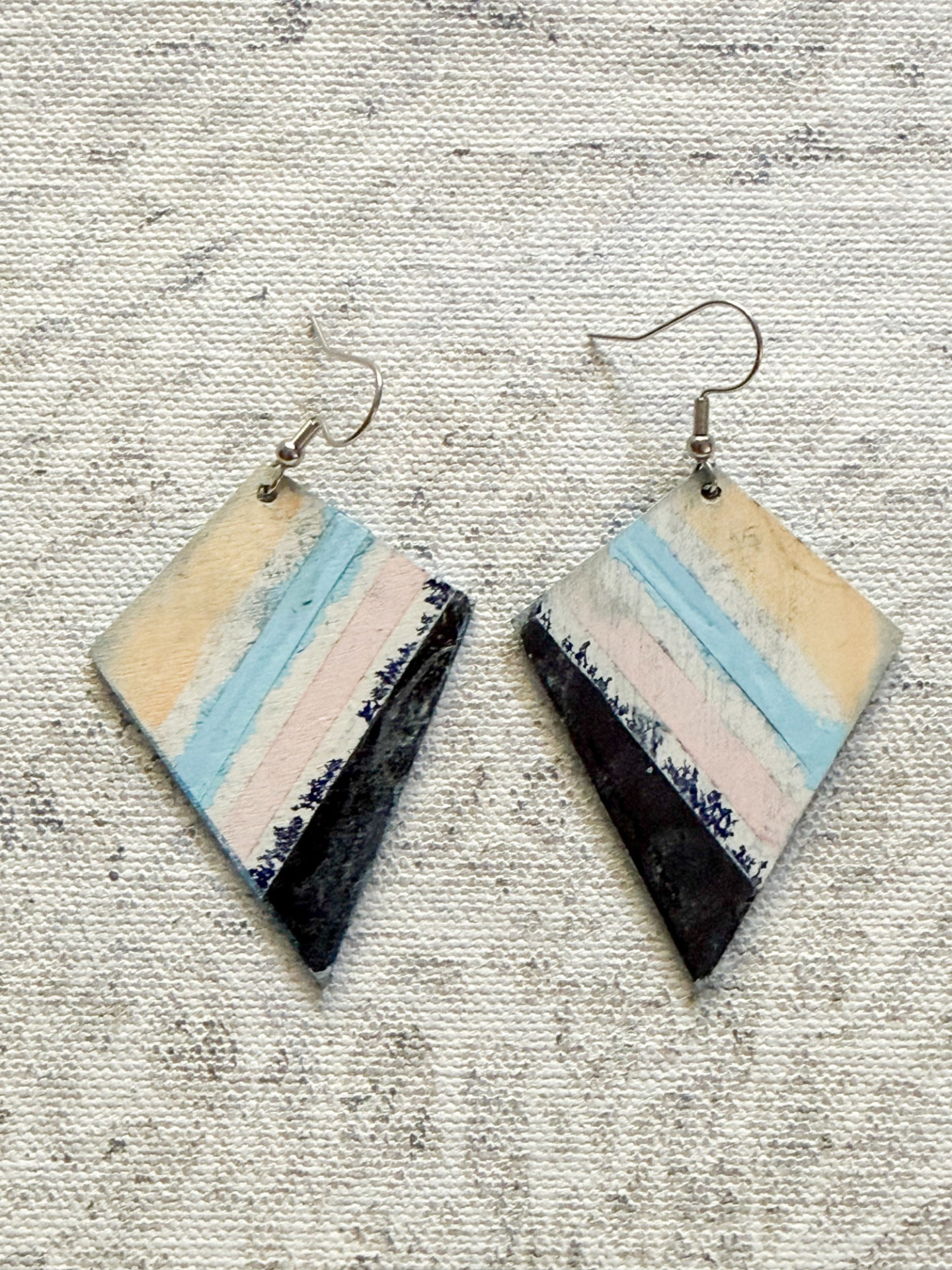 British artist abstract art pink blue and black